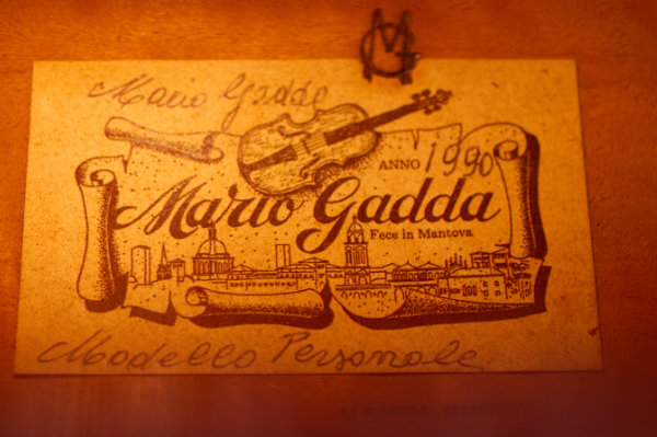 Cello label Mario Gadda 1990